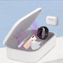 Load image into Gallery viewer, Antibacterial UV Sterilizer &amp; Wireless Charger Box