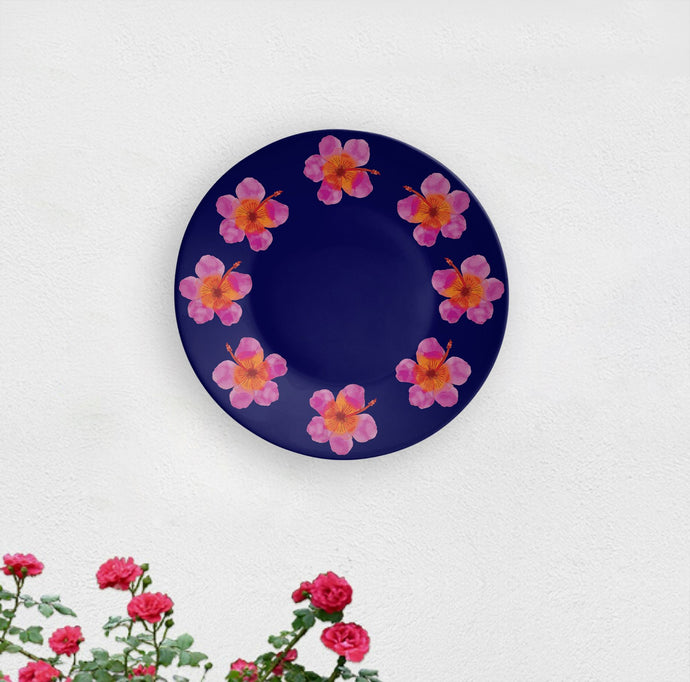 Floral Halo Decorative Wall Plate