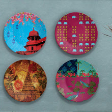 Load image into Gallery viewer, Rich Heritage of India- Set of 4 Wall Plates by Quirk India