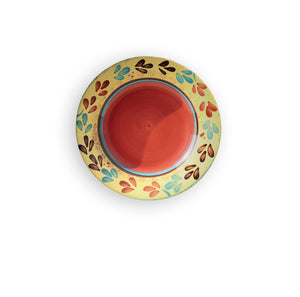 Orange Mist Explode Decorative Wall Plate