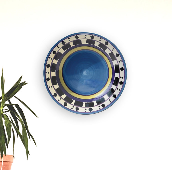 Around the Circle Blue Decorative Wall Plate