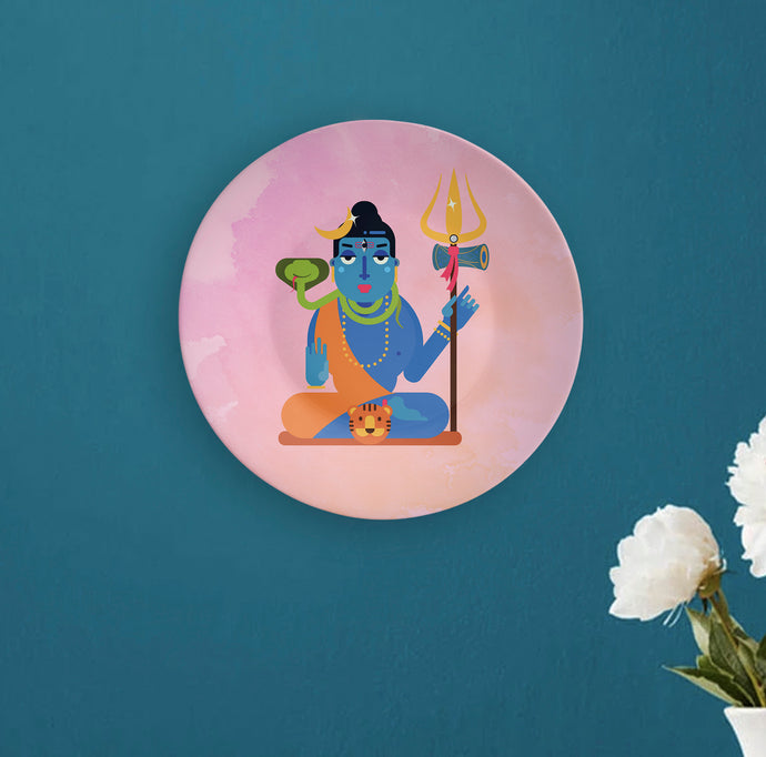 Lord Shiva Deocrative Wall Plate