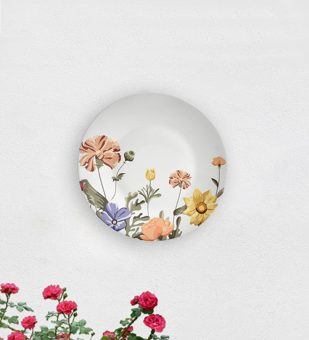 Rise of Flower Decorative Wall Plate