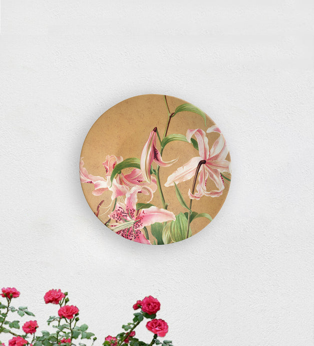 Ochre Lillies Decorative Wall Plate