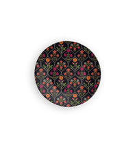 Load image into Gallery viewer, Black Aesthetic Floral Decorative Wall Plate