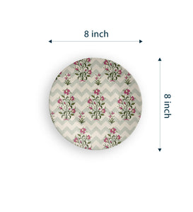 Crossborder Zig Zag Floral Pattern Decorative Wall Plate